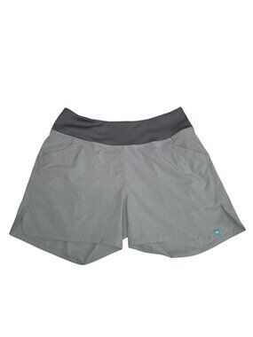Simms Womens Fishing Shorts Gray Size M Lightweight Stretch Fabric 4584